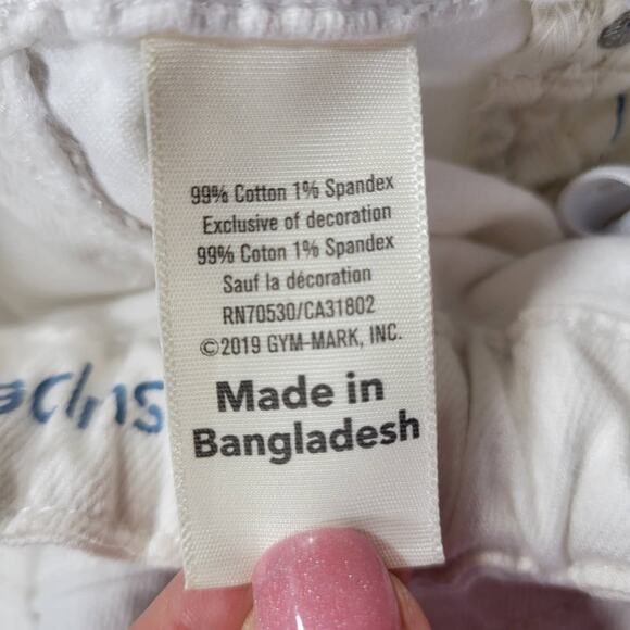 Gymboree Super Skinny White Jeans NEW $39 Adjustable Waist Girls Size 14 Raw Hem - Picture 5 of 14